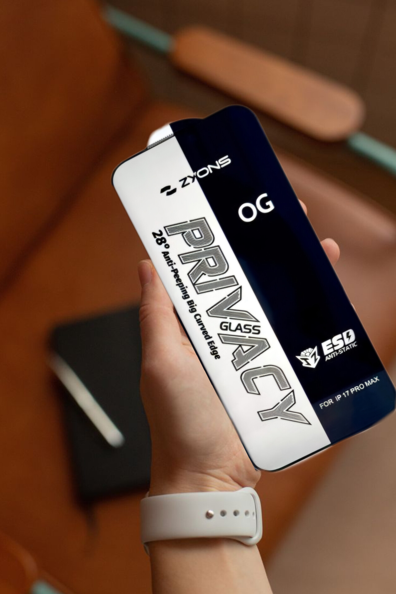 گلس پرایوسی ZYONS اورجینال آیفون iPhone XS Max