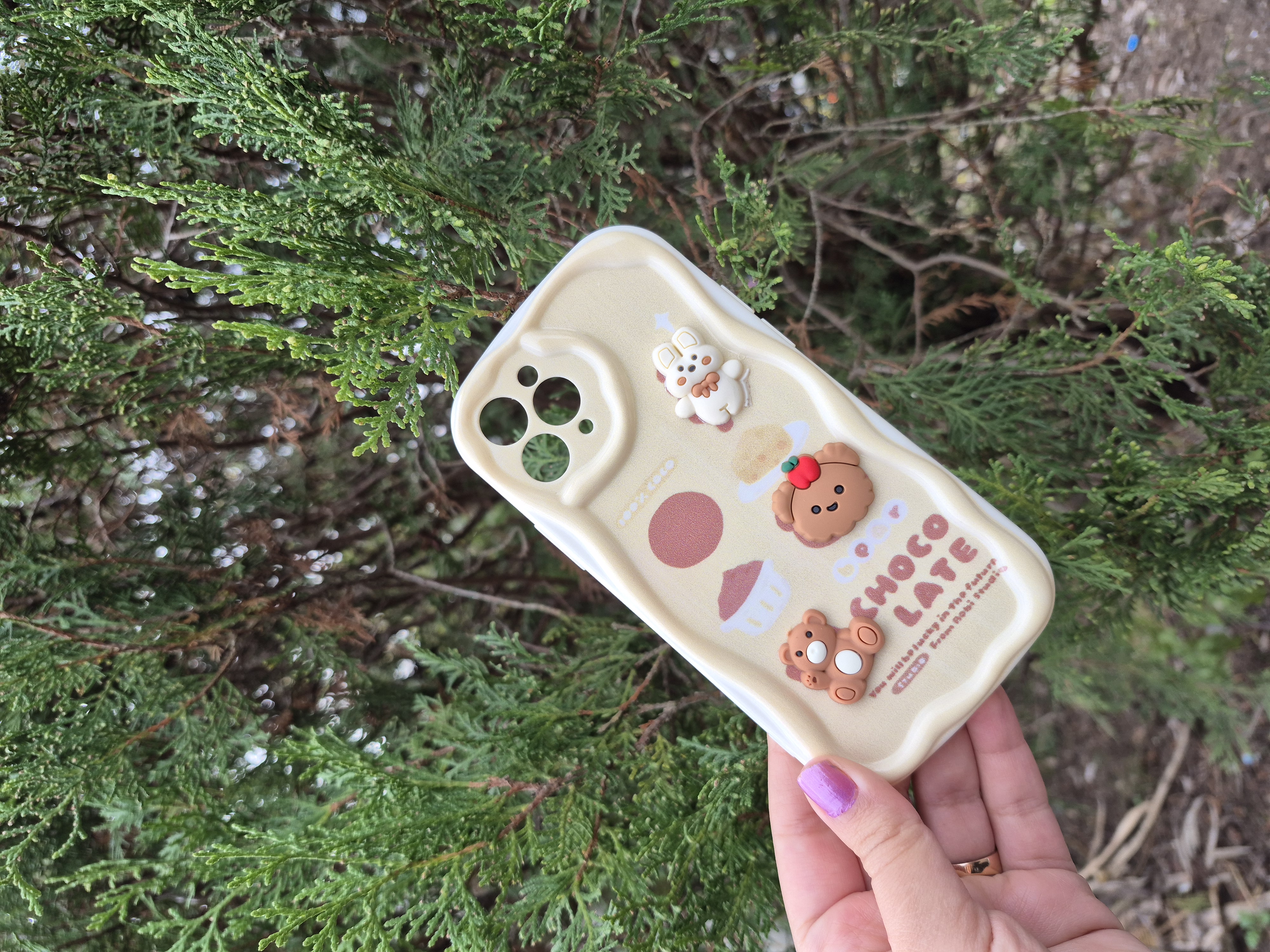 قاب ژله ای منحنی سه بعدی برجسته براق عروسکی آیفون iPhone 11 pro